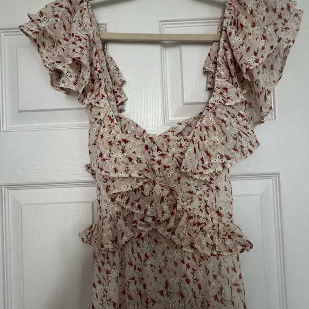 Floral Ruffle Maxi Dress - Picture 3 of 4